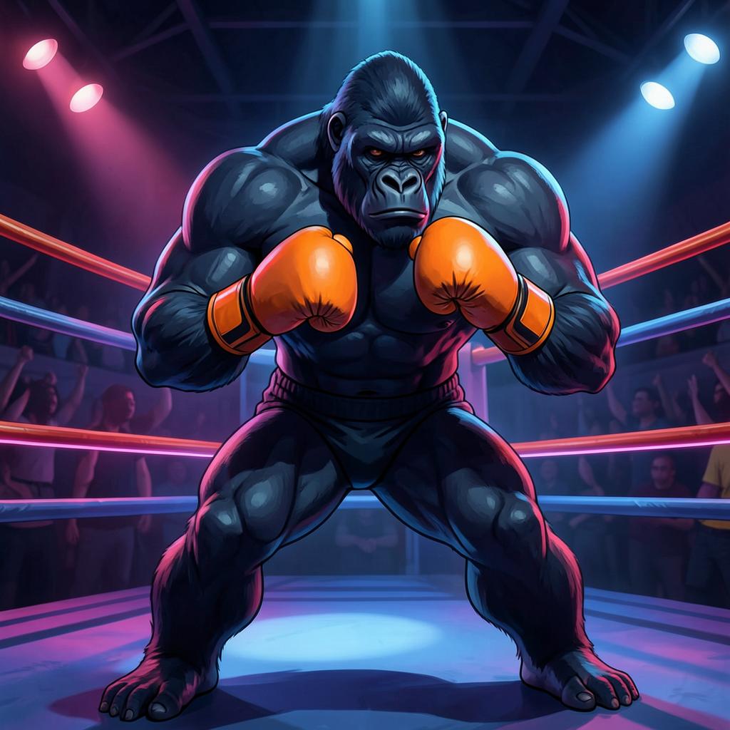 Shadow Apes boxing game concept art